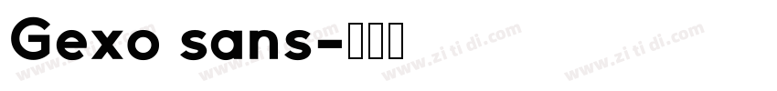 Gexo sans字体转换